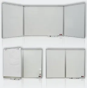 magnetische ausklappbare Tafel, dreiteilig, keramisch